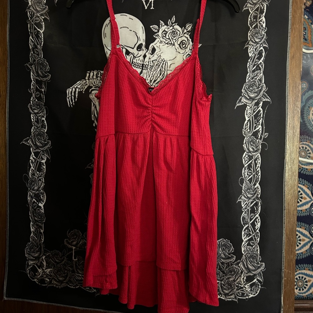 Torrid Red Sleeveless Blouse